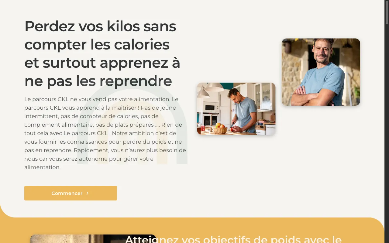 Parcours CKL: online weight-loss coaching platform